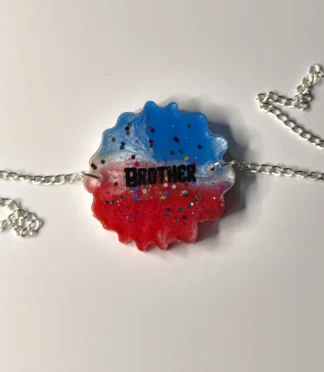 Resin Rakhi with Silver Chain (Design 5)